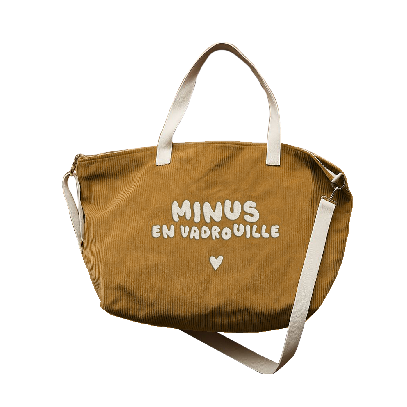 Grand sac cabas minus en vadrouille en velours - zakuw