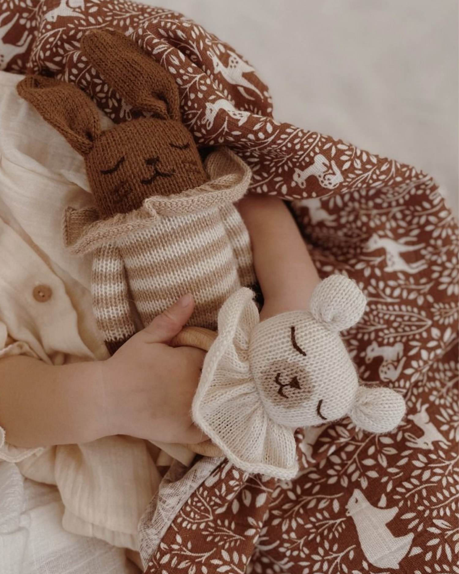 Doudou en laine bio - parfait pour un cadeau éthique