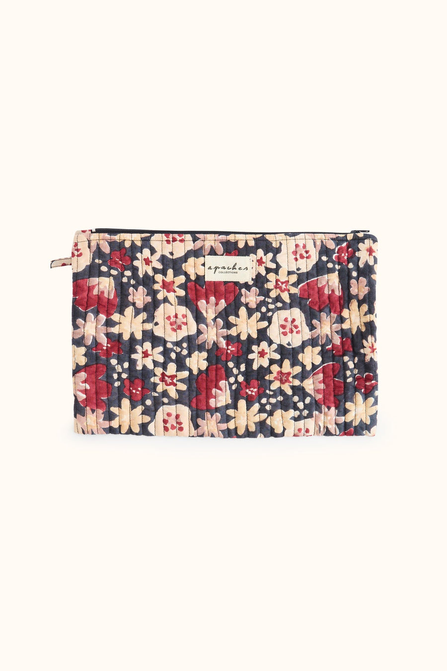 Pochette fleurie matelassée Sana – Polly Coal