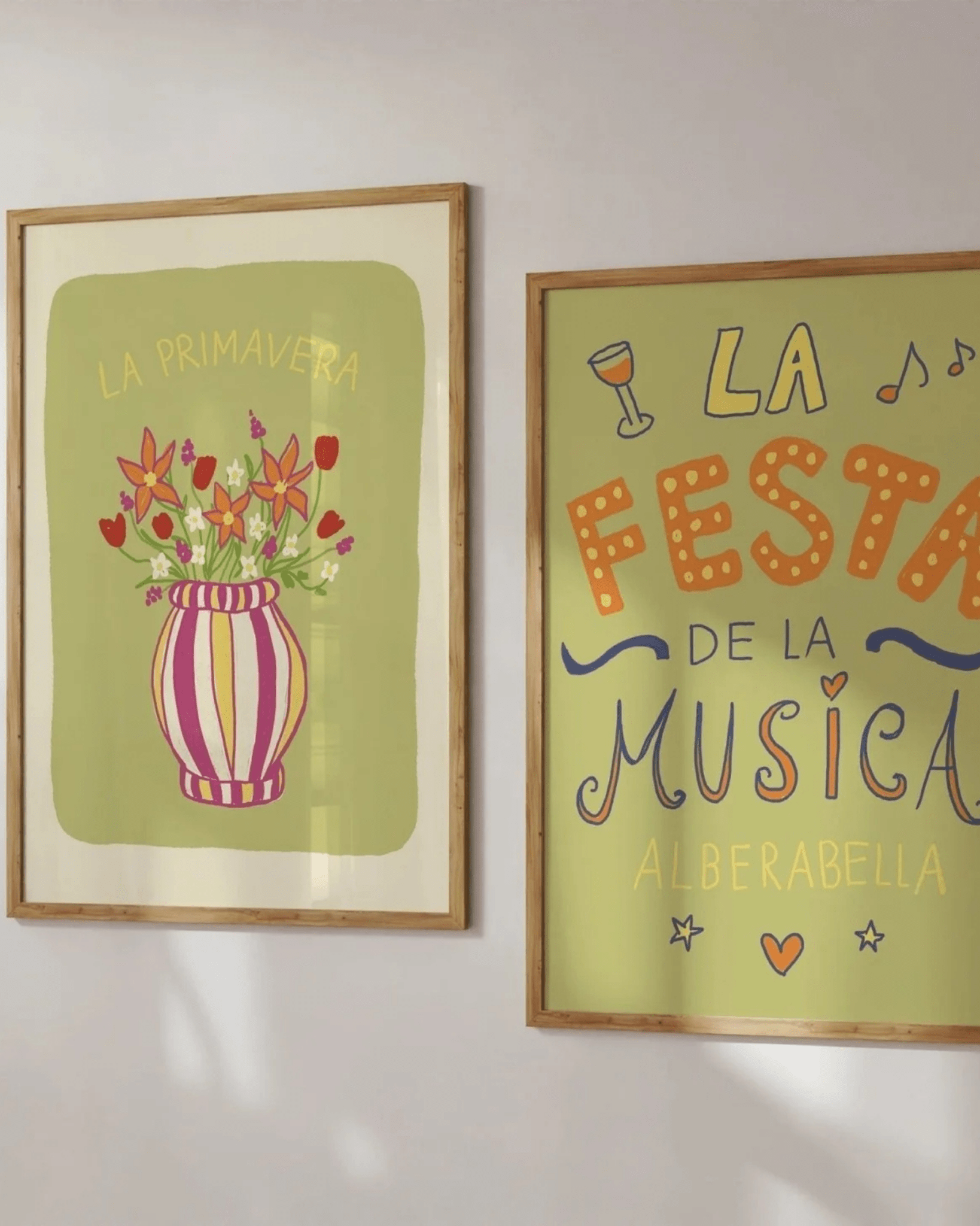 AFFICHE COLORÉE FLEURS DE PRINTEMPS LA PRIMAVERA - Lili Margaret