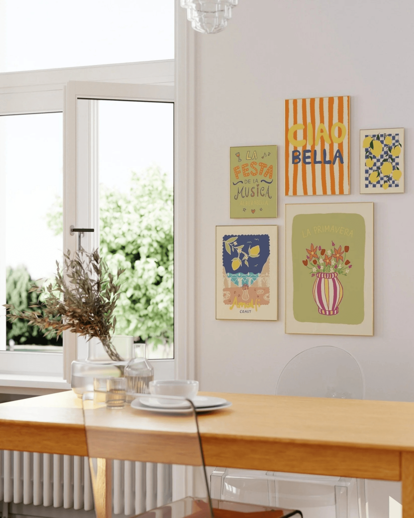 AFFICHE COLORÉE FLEURS DE PRINTEMPS LA PRIMAVERA - Lili Margaret