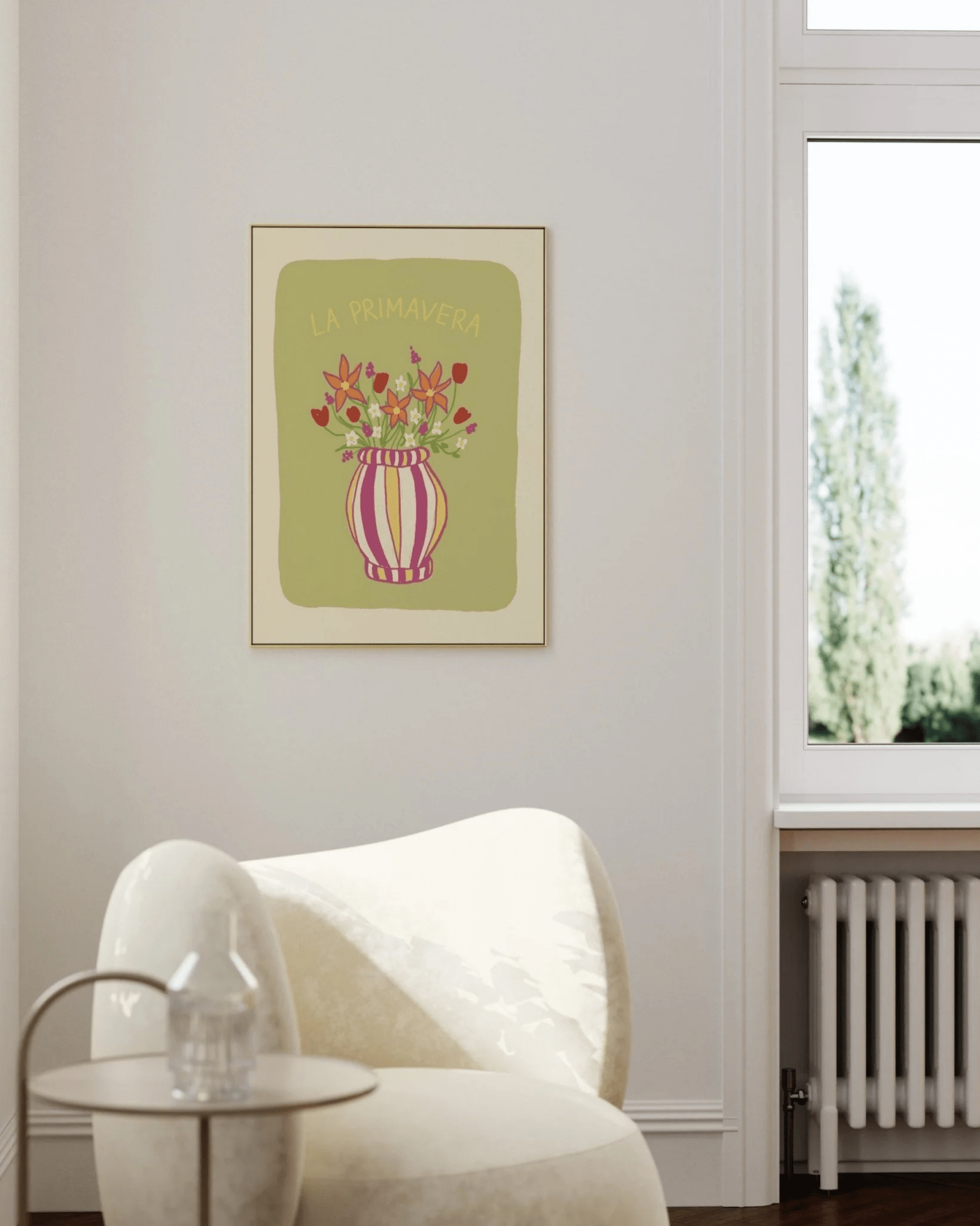 AFFICHE COLORÉE FLEURS DE PRINTEMPS LA PRIMAVERA - Lili Margaret