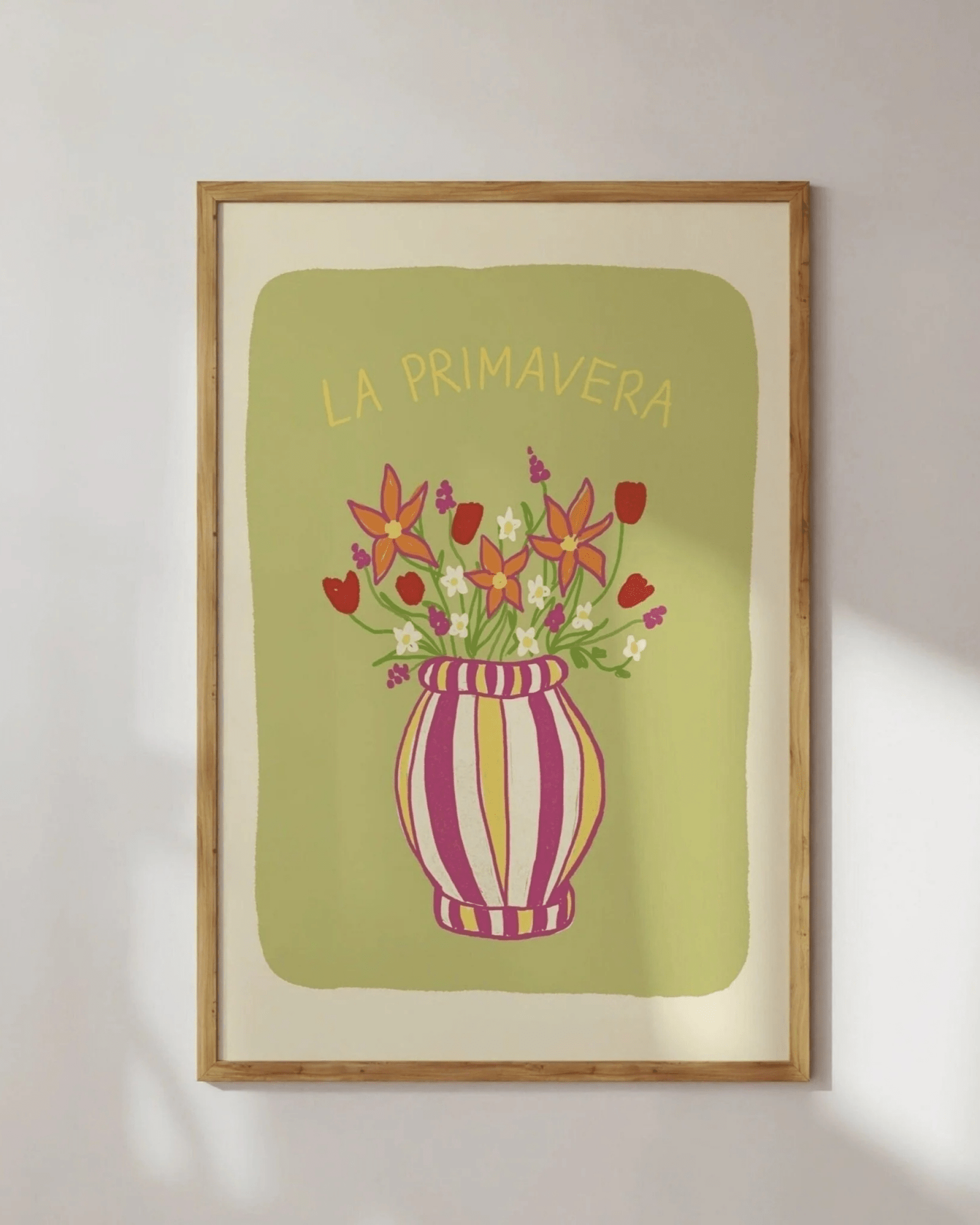 AFFICHE COLORÉE FLEURS DE PRINTEMPS LA PRIMAVERA - Lili Margaret