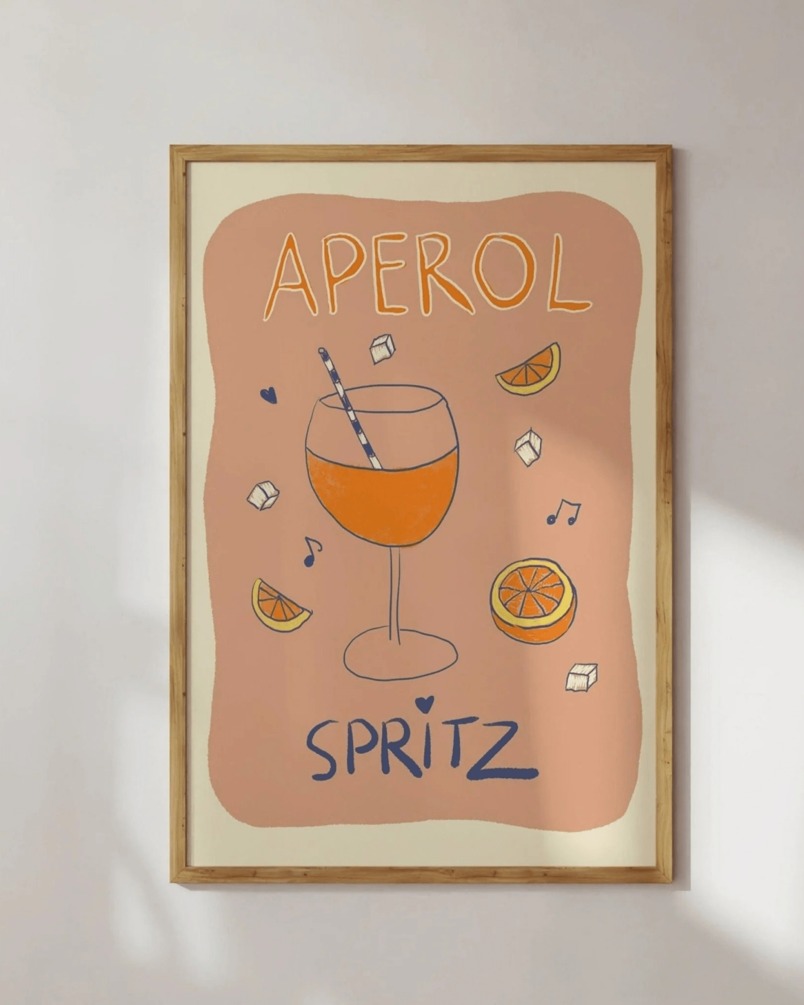 AFFICHE CUISINE COLORÉE APÉROL SPRITZ – VIBES ESTIVALES - Lili Margaret