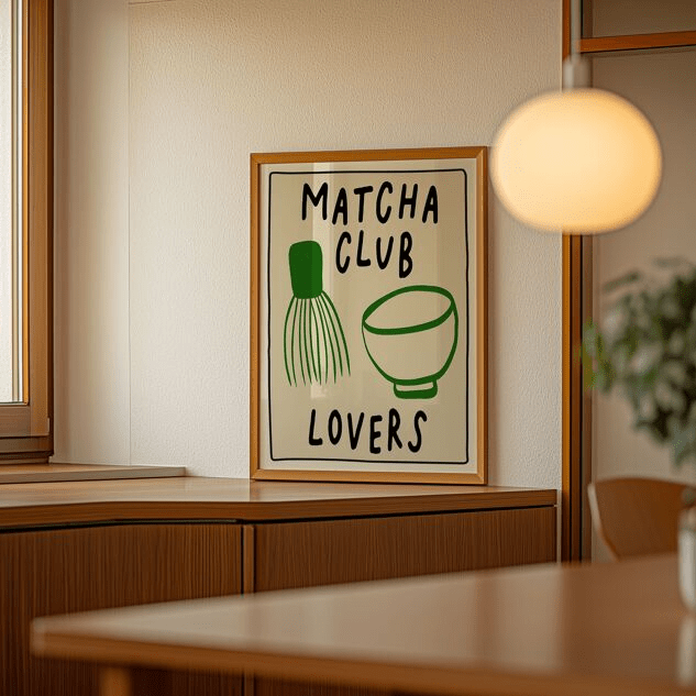 Affiche cuisine Matcha Club Lovers - Inoui - Lili Margaret