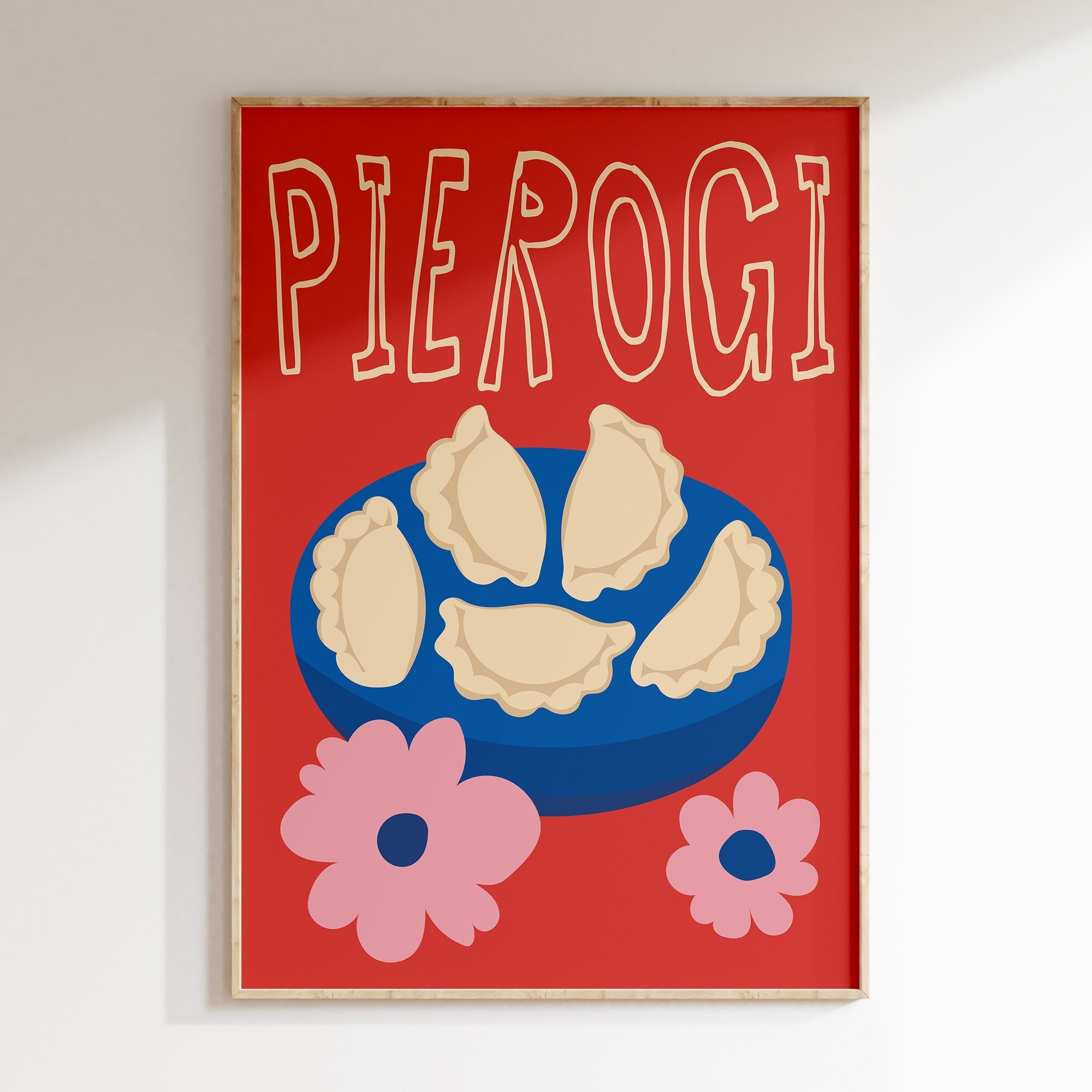 Affiche cuisine Pierogi colorée - Inouï