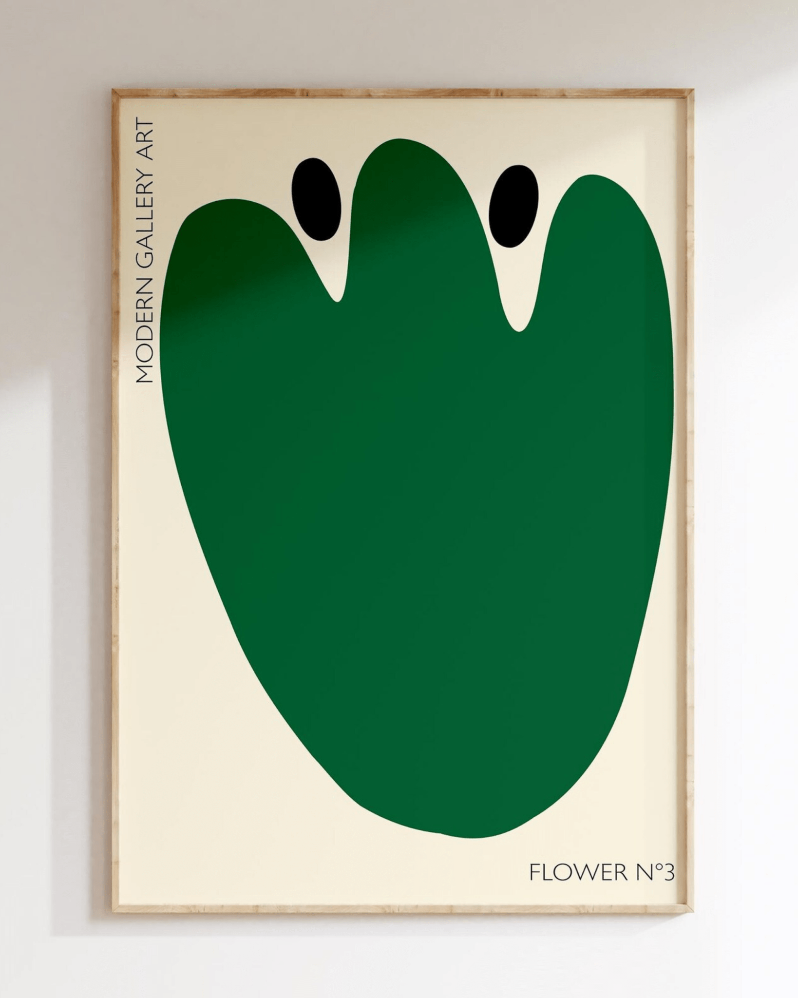 AFFICHE MURALE COLORÉE SALON FLOWER N°3 GREEN - Inouï - Lili Margaret