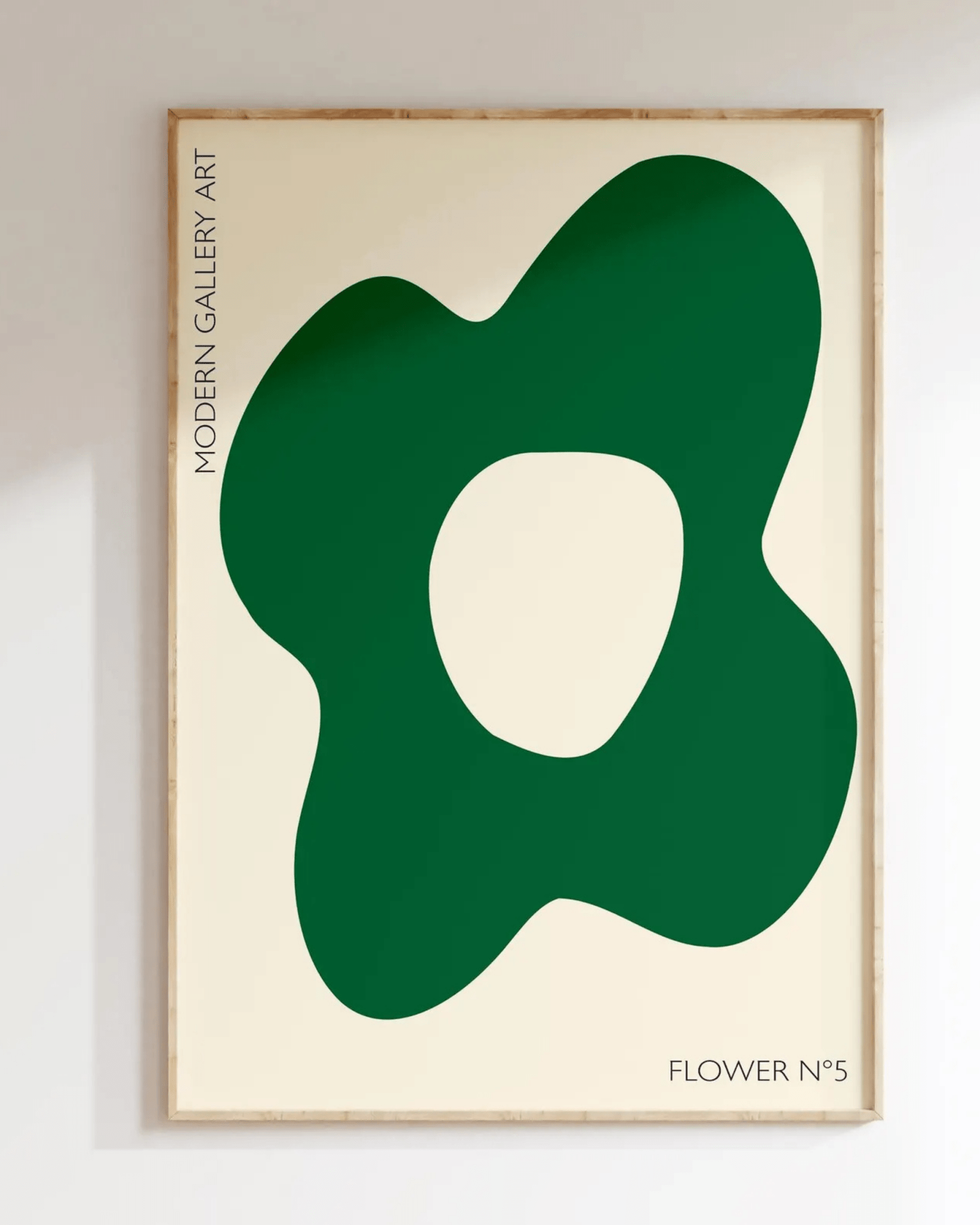 AFFICHE MURALE DÉCO SALON FLOWER N°5 GREEN - Inouï - Lili Margaret