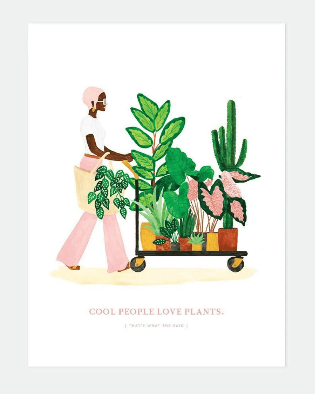 Affiche plantes lady – Déco tendance all the ways to say - Lili Margaret