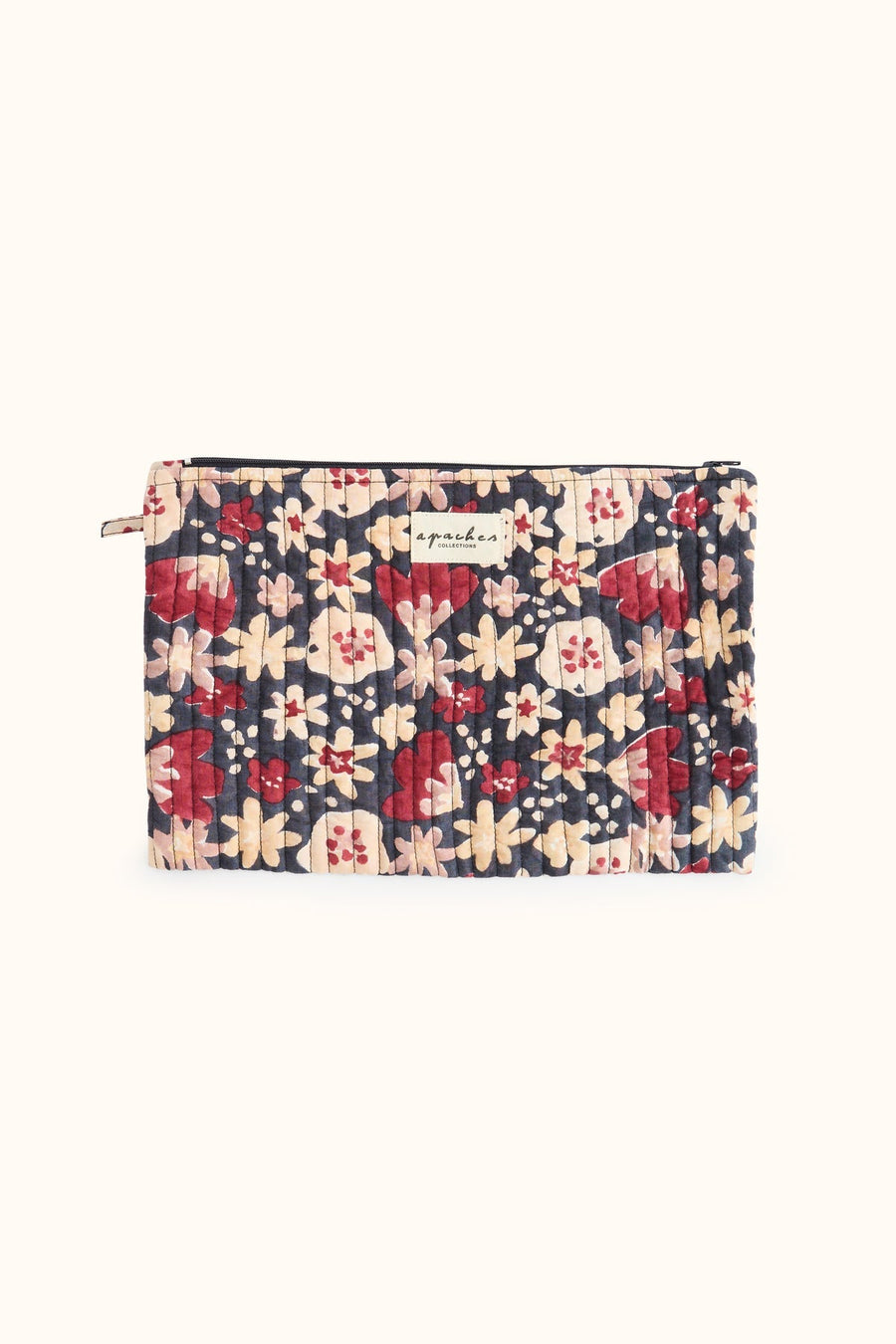 Pochette fleurie matelassée Sana – Polly Coal