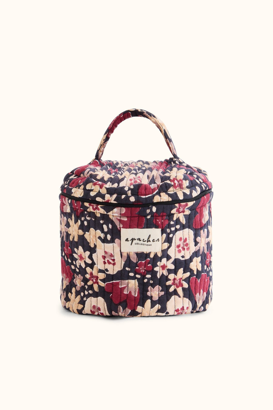 Vanity fleuri en coton matelassé Tara - Polly Coal