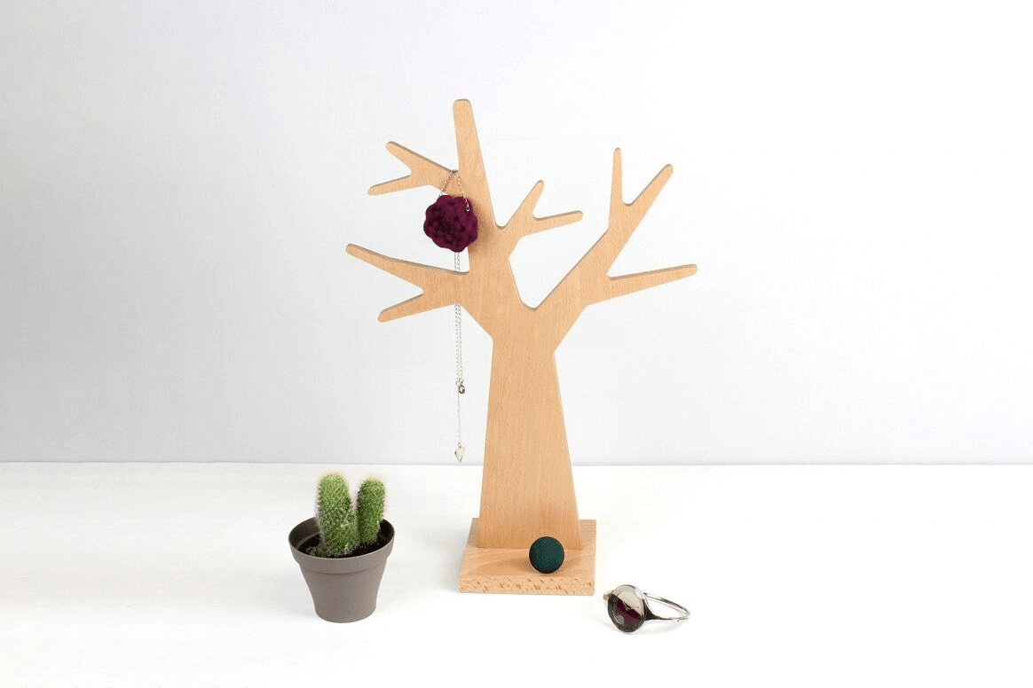 ARBRE À BIJOUX EN BOIS - Reine Mère - Lili Margaret