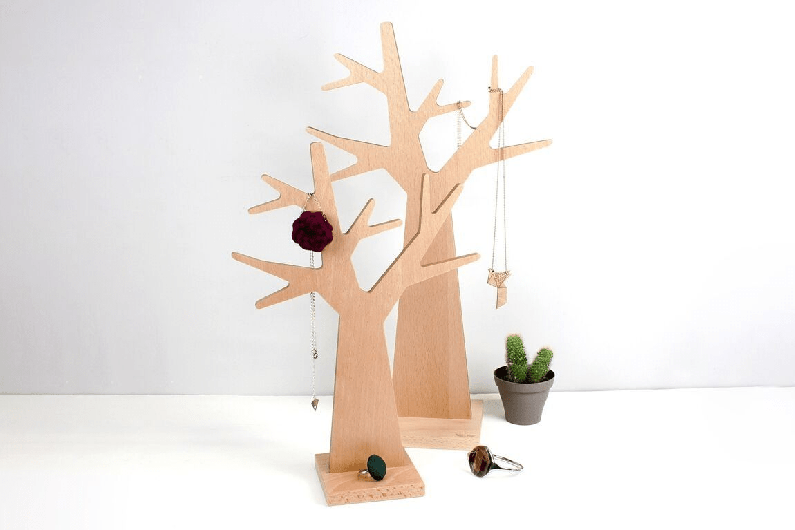 ARBRE À BIJOUX EN BOIS - Reine Mère - Lili Margaret