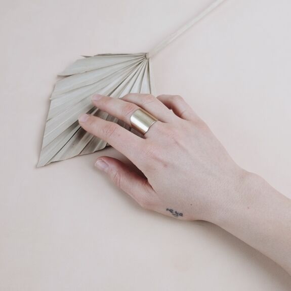 BAGUE LAITON "JULIA" - Brasscake - Lili Margaret