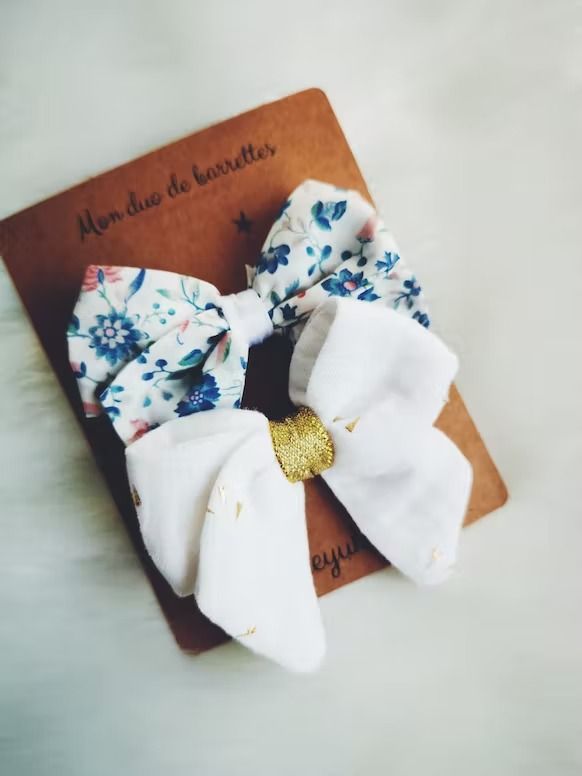 BARRETTES CHEVEUX FILLE Romantique Blanc - Meyuko - Lili Margaret