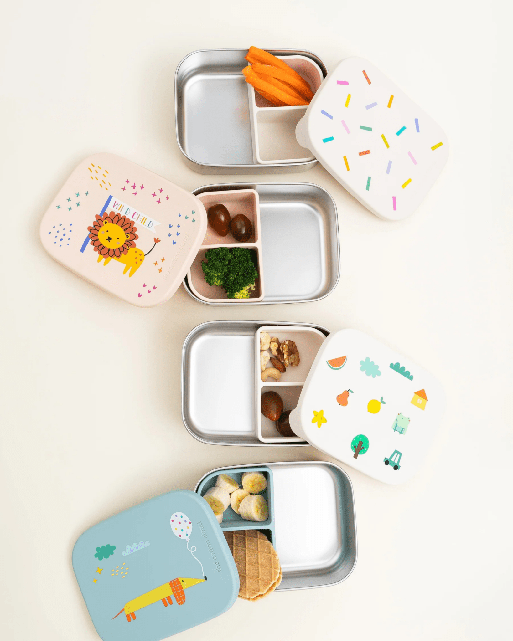 Boîte à lunch inox bébé et enfant Tiny Bits - The Cotton Cloud - Lili Margaret