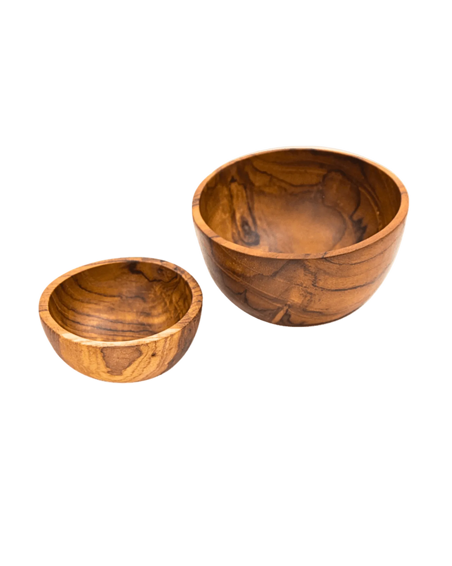 Bols en teck naturel - vaisselle artisanale en bois