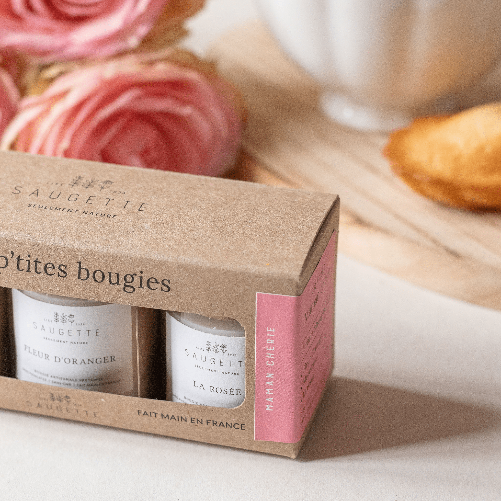 Bougie artisanale parfumée - Coffret maman chérie - Lili Margaret
