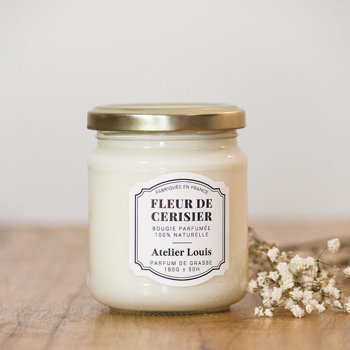 Bougie naturelle parfumée fleur de cerisier