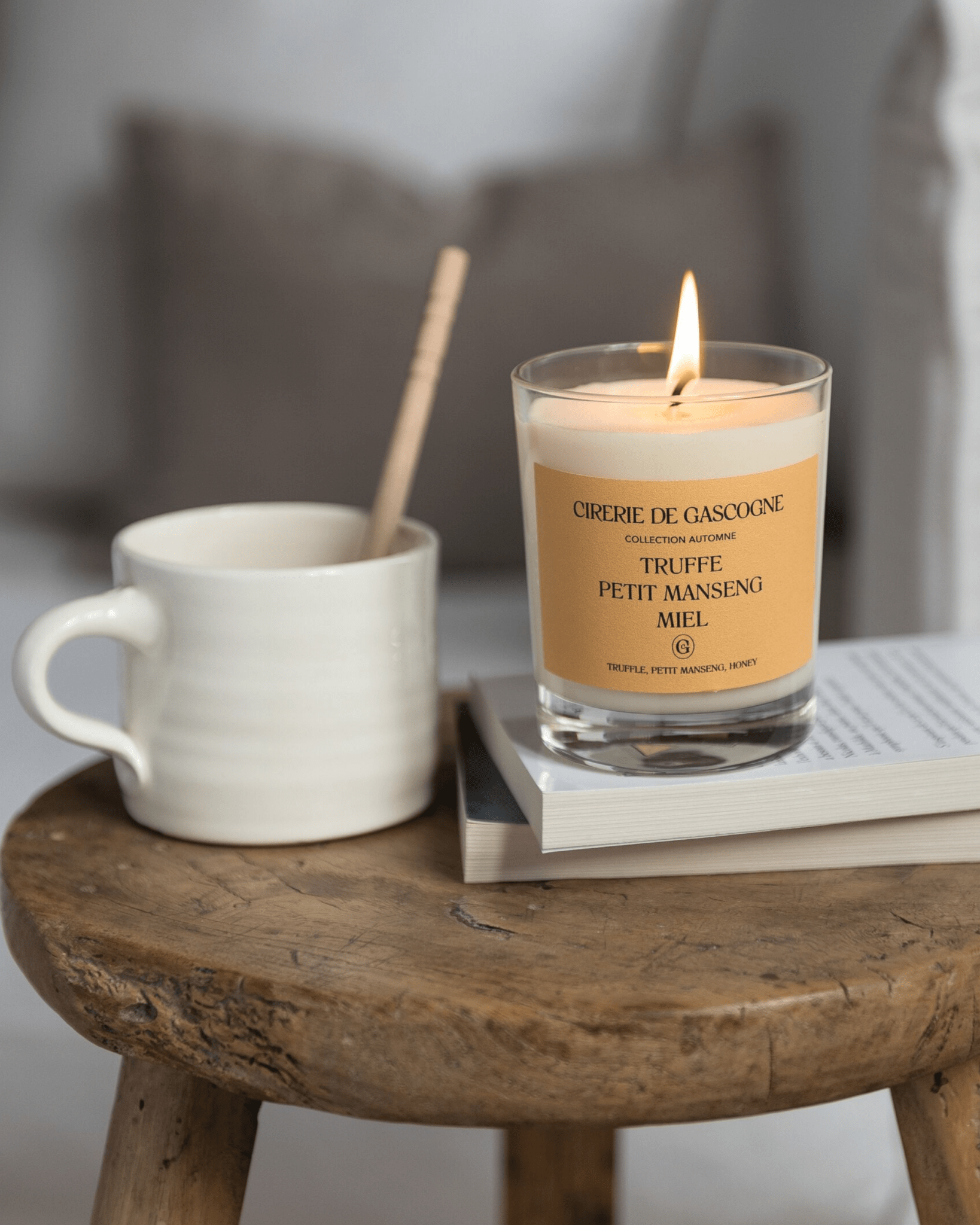 BOUGIE PARFUMÉE DE CRÉATEUR TRUFFE/PETIT MANSENG/MIEL - Cirerie de Gascogne - Lili Margaret