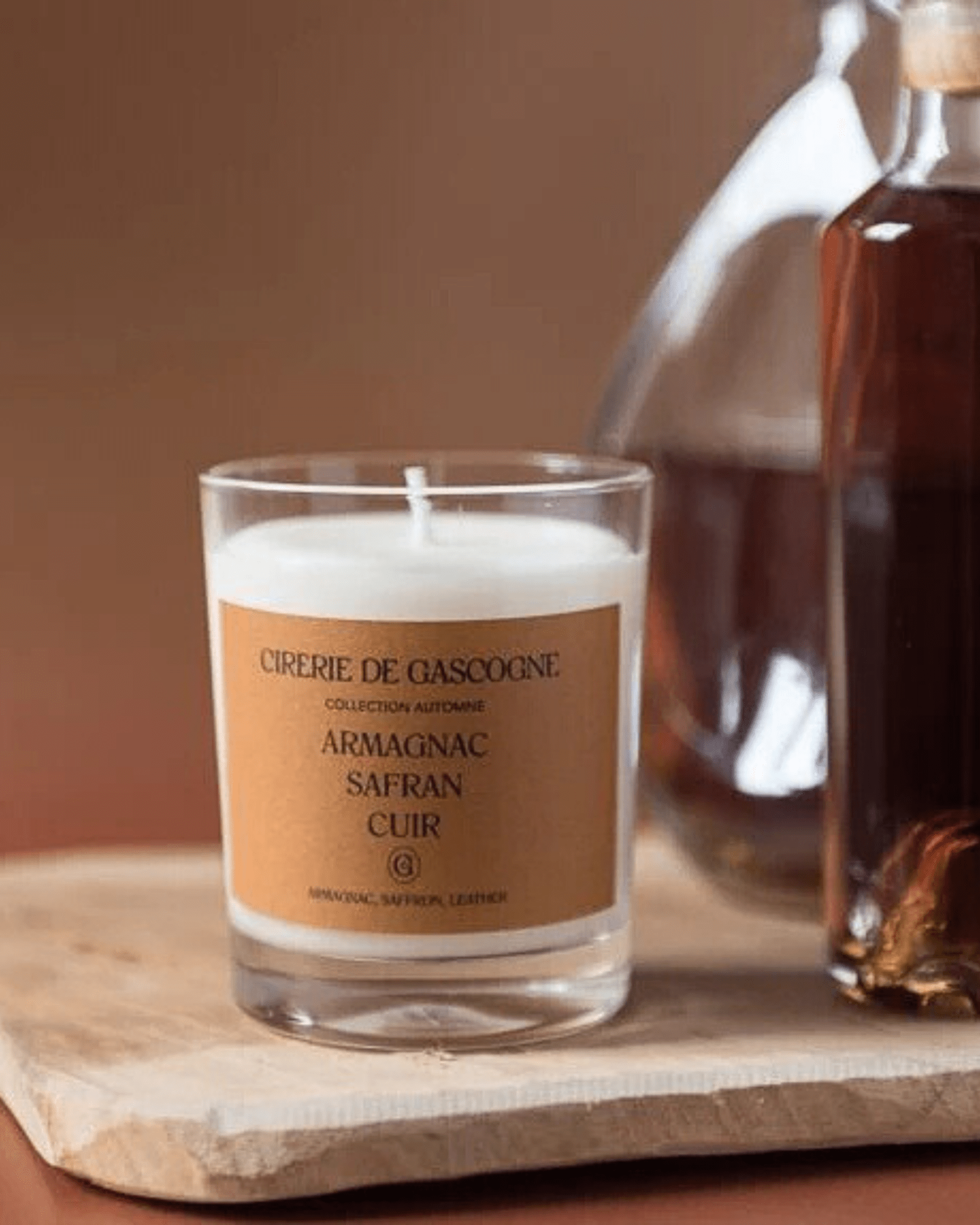 Bougie parfumée naturelle Armagnac Safran Cuir - Cirererie de Gascogne - Lili Margaret