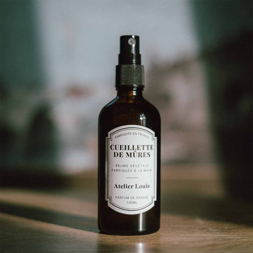 Brume végétale naturelle cueillette de mûres · atelier louis