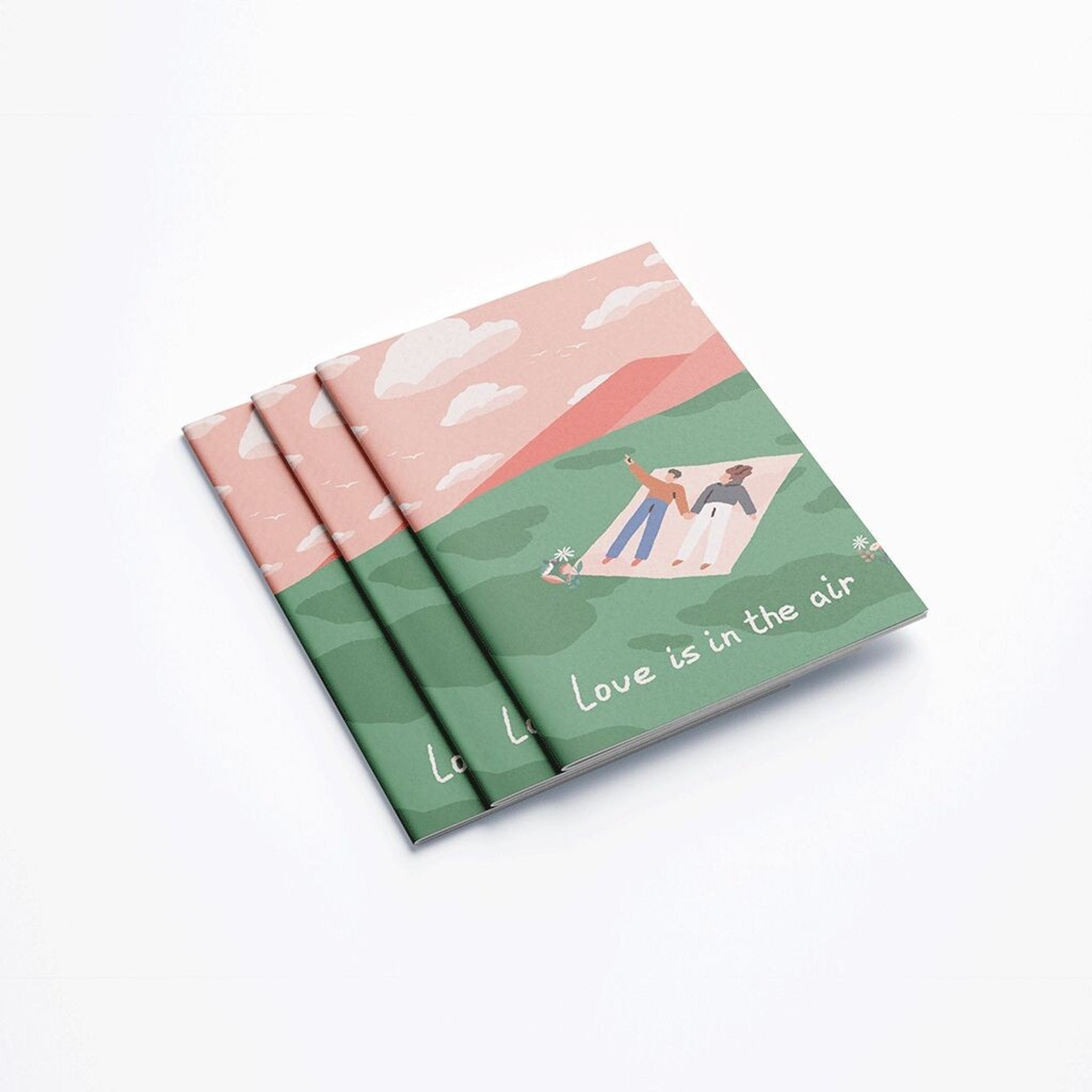 CARNET DE NOTES A6 LOVE IS IN THE AIR – ÉDITION ROMANTIQUE maison joliette - Lili Margaret