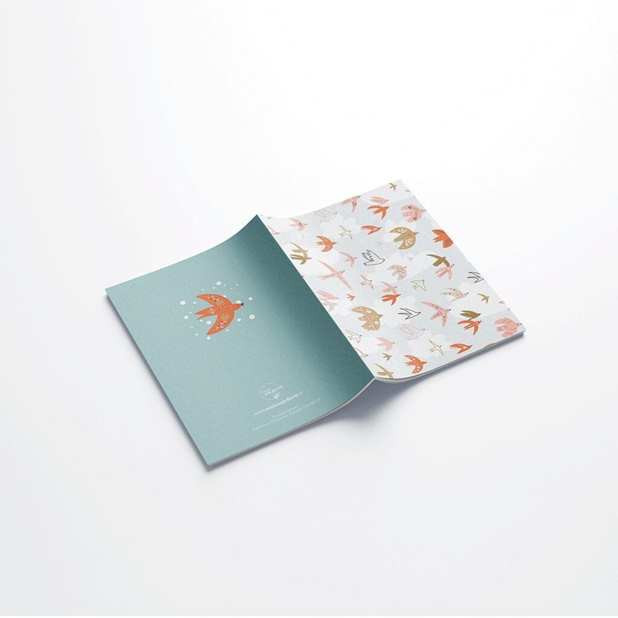 CARNET DE NOTES A6 – OISEAUX LIBRES COMME L’AIR maison joliette - Lili Margaret