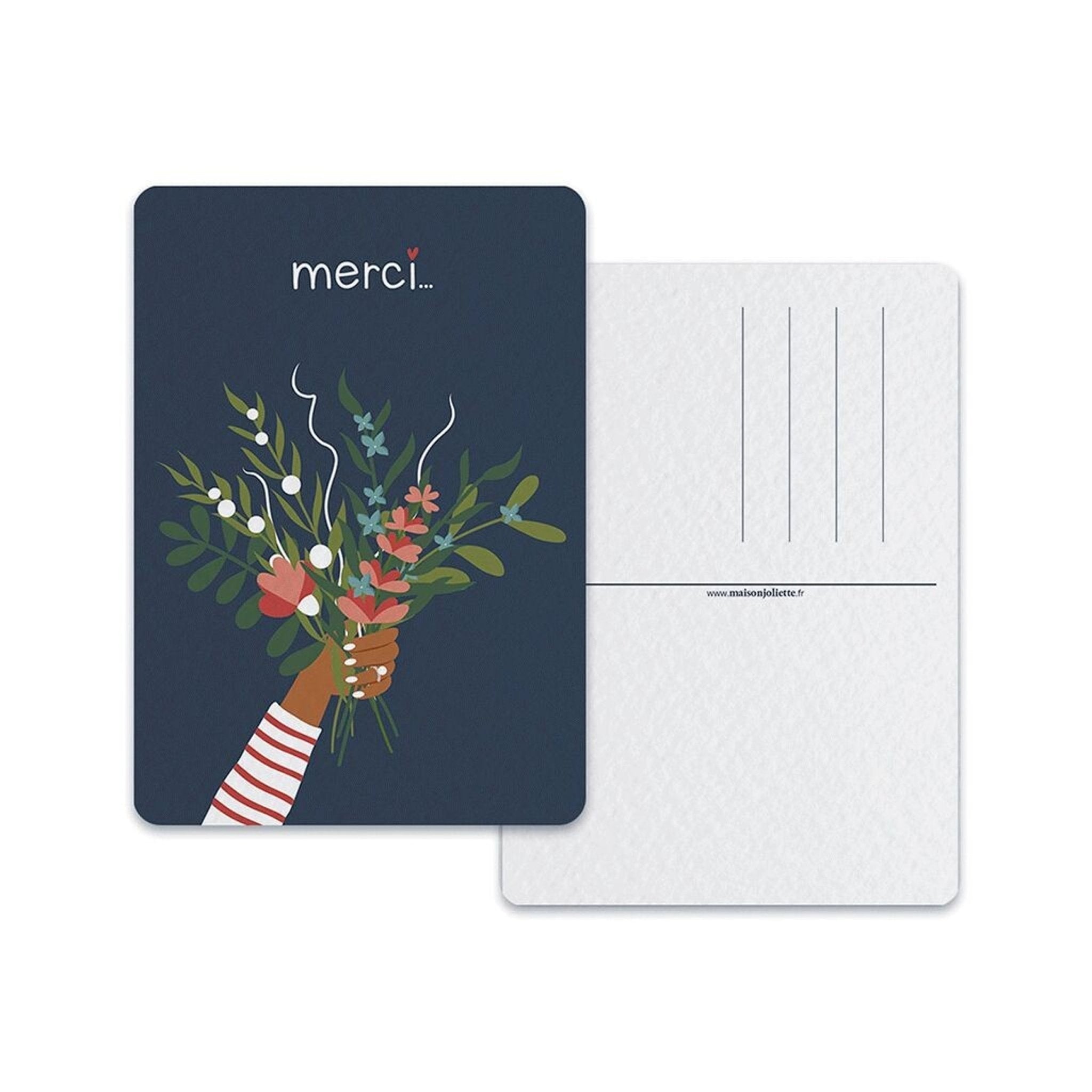 CARTE POSTALE BOUQUET – ILLUSTRATION FLORALE maison joliette - Lili Margaret