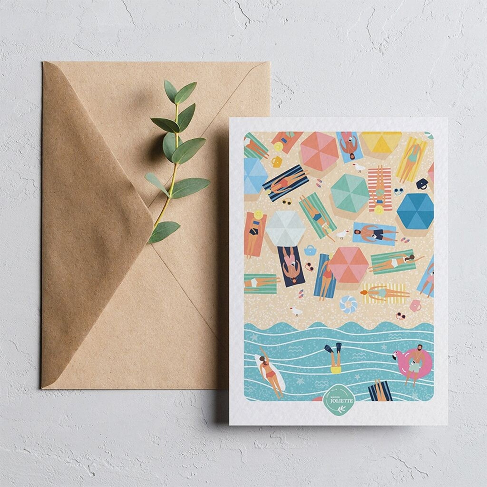 CARTE POSTALE CHILL PLOUF – DÉTENTE & ÉTÉ maison joliette - Lili Margaret