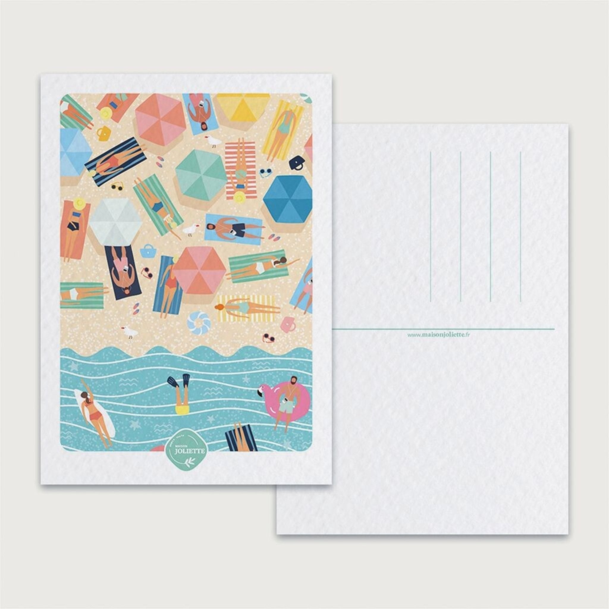CARTE POSTALE CHILL PLOUF – DÉTENTE & ÉTÉ maison joliette - Lili Margaret