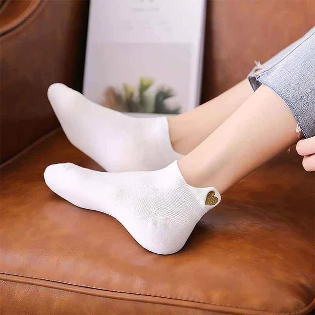 COFFRET CADEAU CHAUSSETTES FEMME COEUR DORÉ - Tites Chaussettes - Lili Margaret