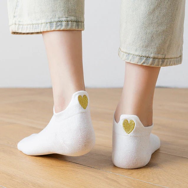 COFFRET CADEAU CHAUSSETTES FEMME COEUR DORÉ - Tites Chaussettes - Lili Margaret