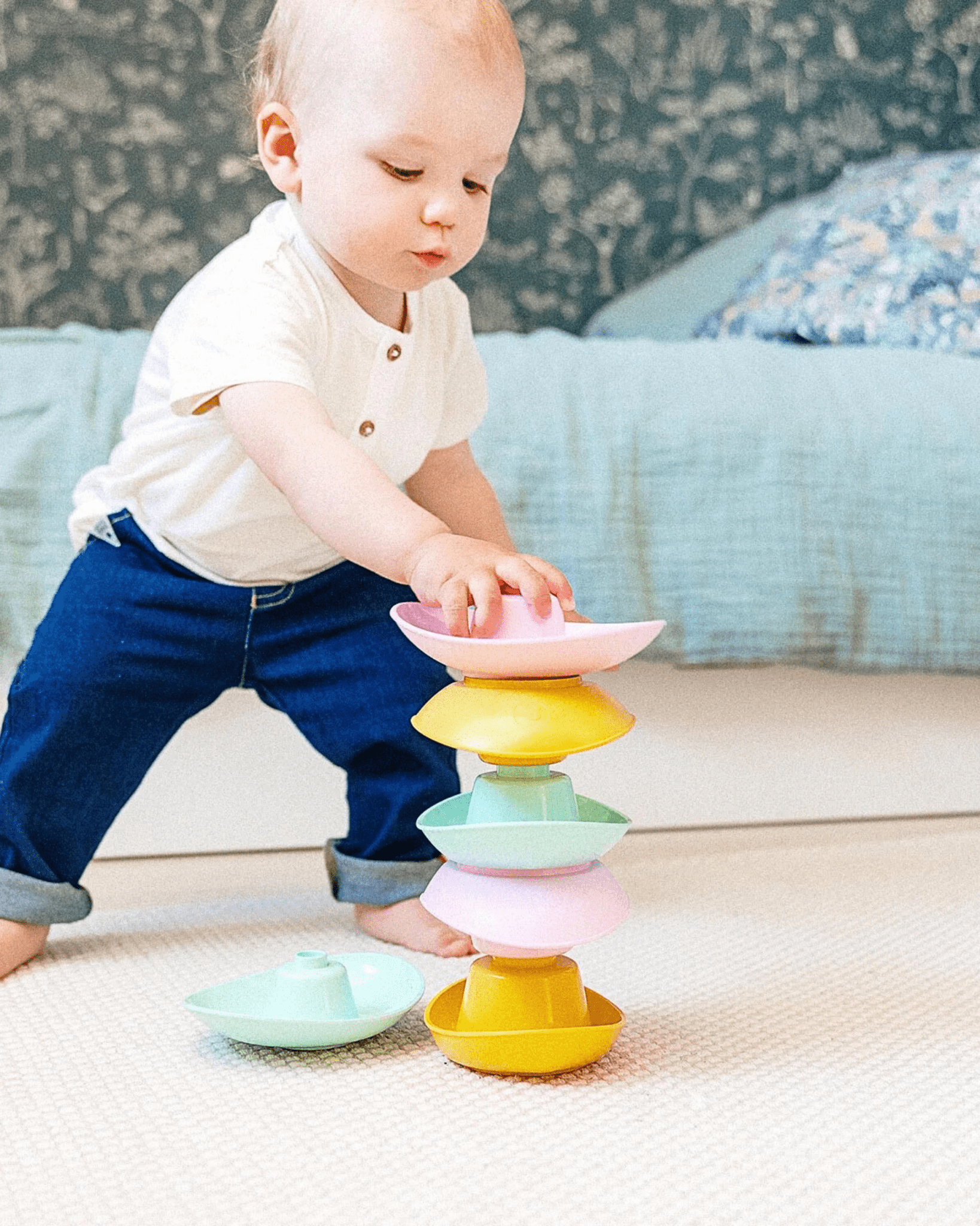 COFFRET JOUETS À EMPILER POUR BÉBÉ L&