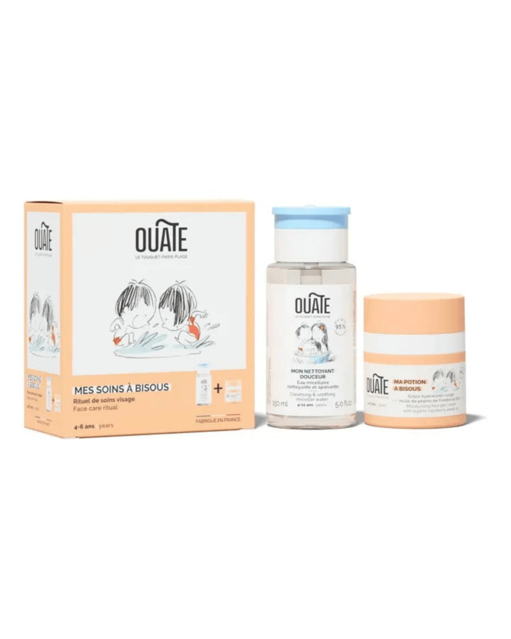 COFFRET SOIN VISAGE BIO ENFANT 4 - 6 ans "MES SOINS À BISOUS" - Ouate Paris - Lili Margaret