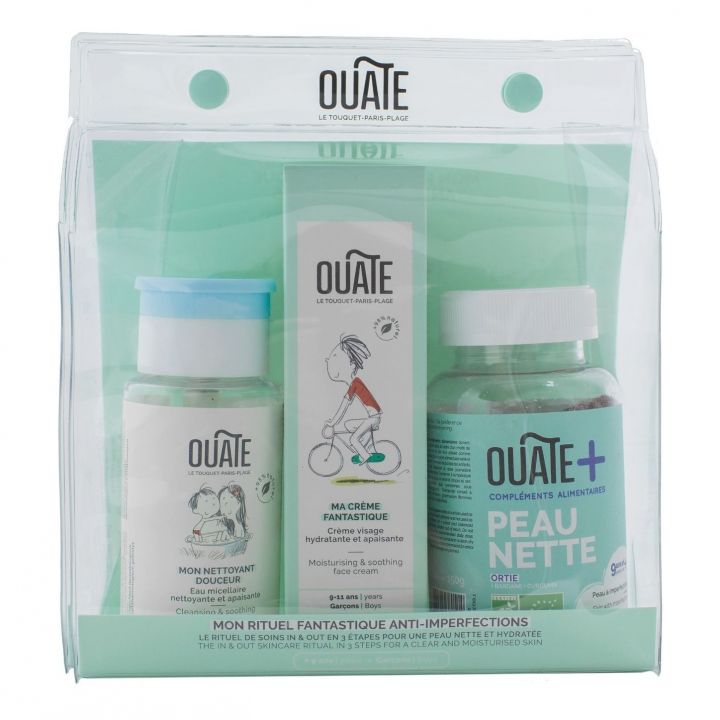 COFFRET SOIN VISAGE NATUREL POUR ADOLESCENT "MON RITUEL FANTASTIQUE GARÇON" - Ouate Paris - Lili Margaret
