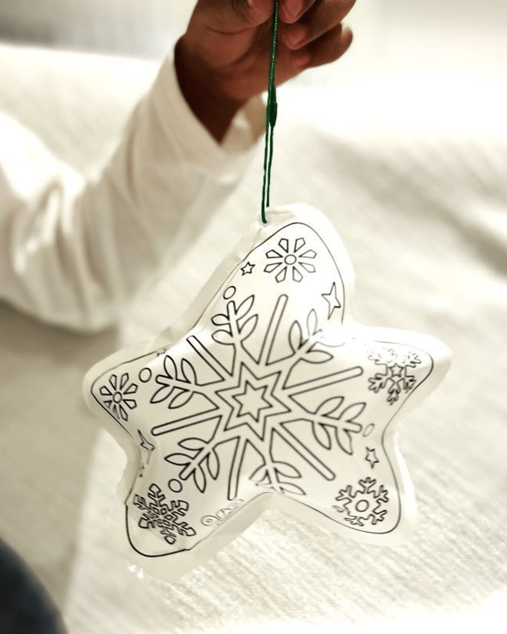 Coloriage de noël gonflable à colorier - Lot de 3 figurines à suspendre - Lili Margaret