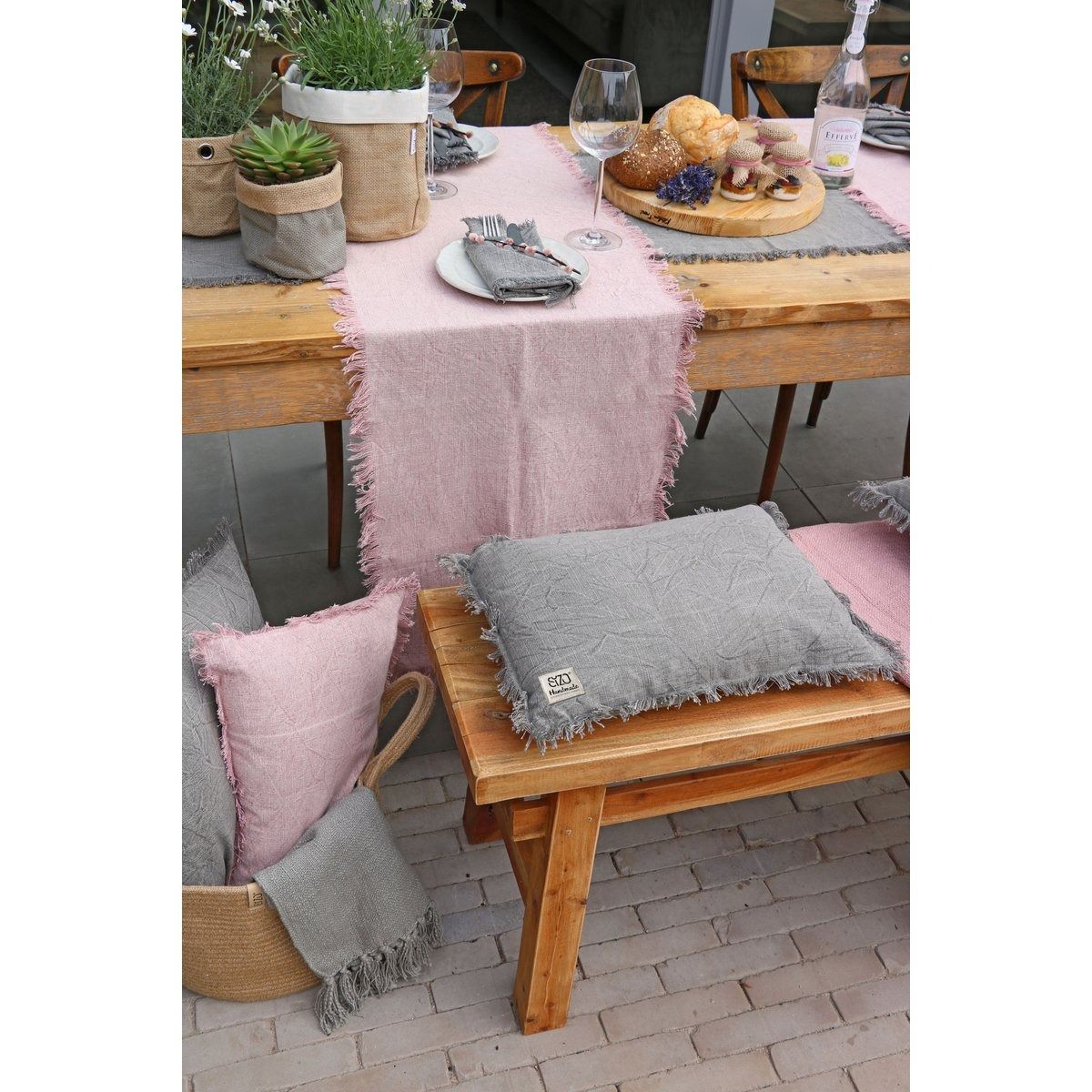 COUSSIN DENIM - GRIS 30X45 CM - Sizo - Lili Margaret