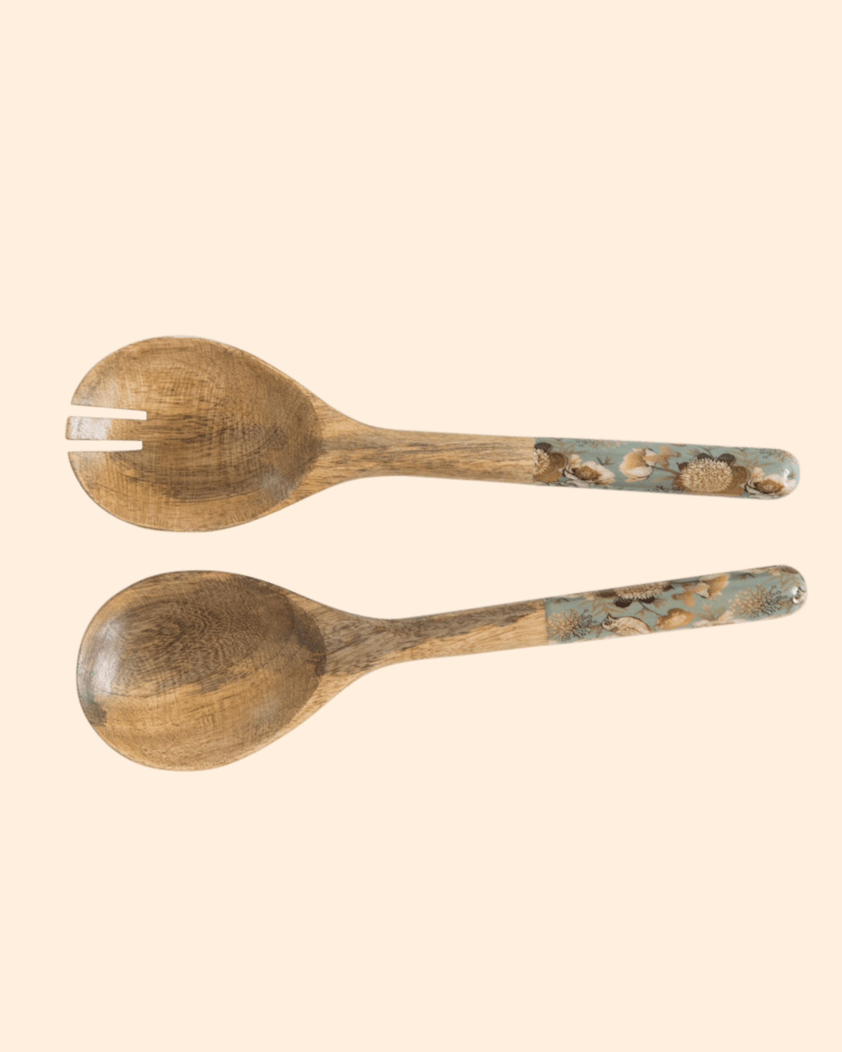 COUVERTS À SALADE EN MANGUIER Golden Bird - By Room - Lili Margaret