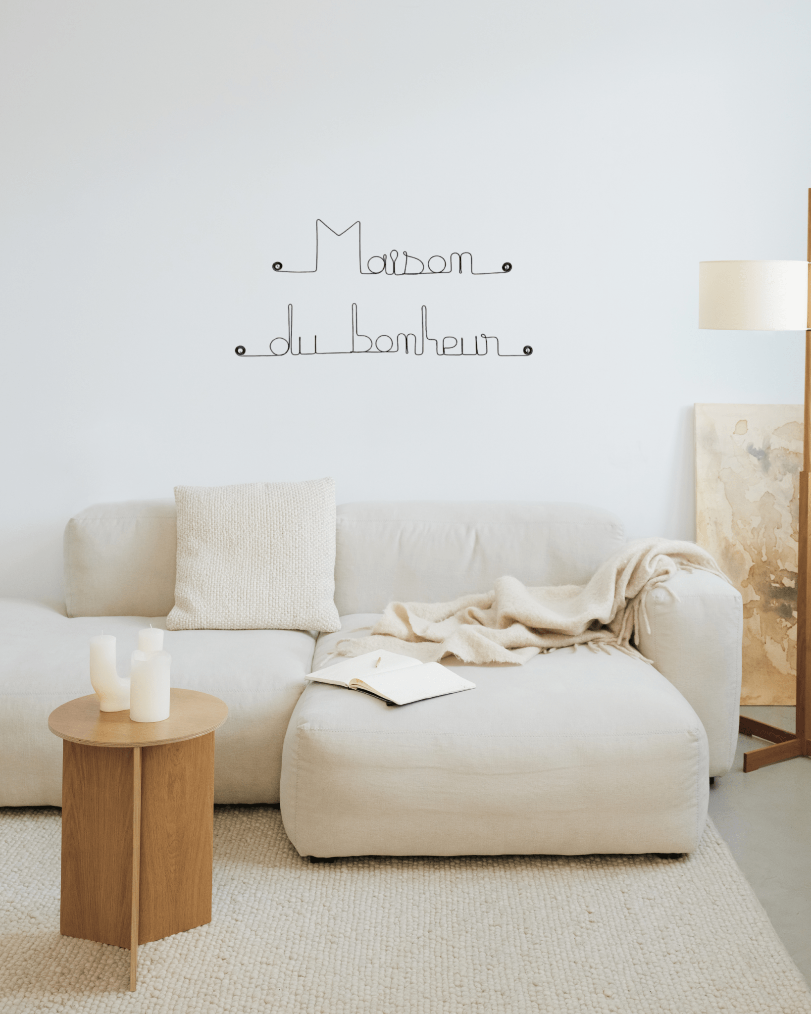 DÉCORATION MURALE FIL DE FER "MAISON DU BONHEUR" - Bijoux de Mur - Lili Margaret