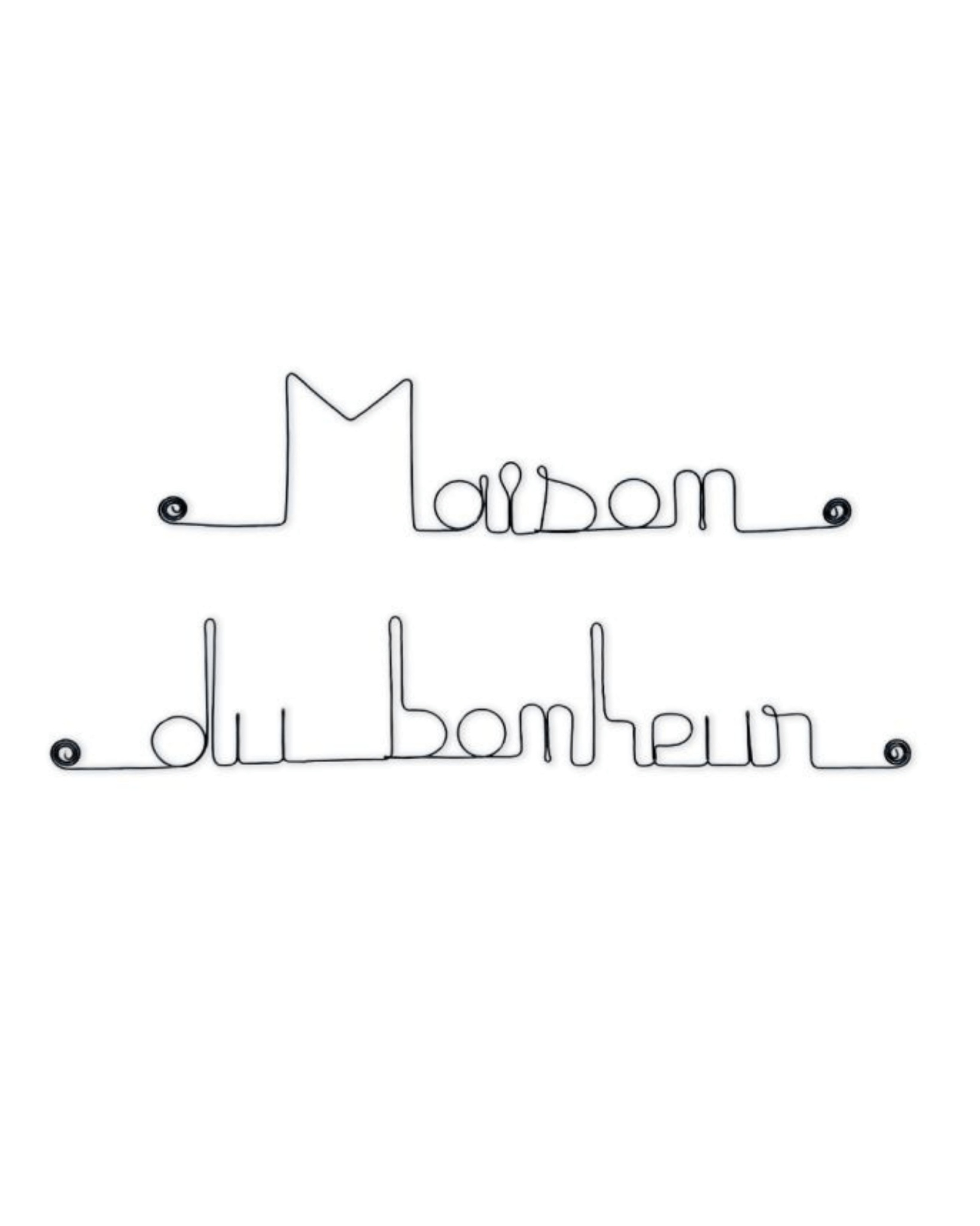 DÉCORATION MURALE FIL DE FER "MAISON DU BONHEUR" - Bijoux de Mur - Lili Margaret