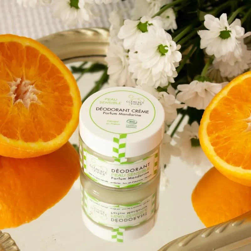 DÉODORANT NATUREL PEAU SENSIBLE MANDARINE - Clémence & Vivien - Lili Margaret
