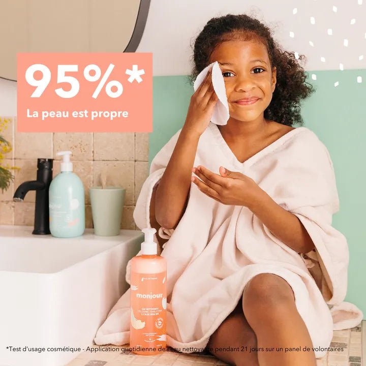 EAU NETTOYANTE BÉBÉ ET ENFANT VISAGE & CORPS - Monjour - Lili Margaret