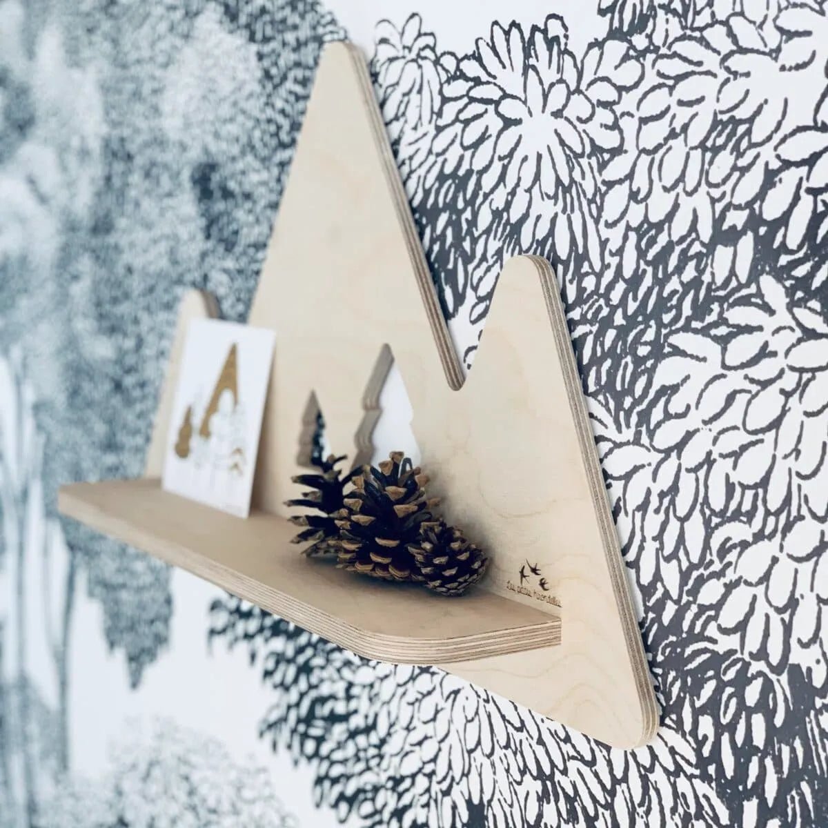 ETAGERE CHAMBRE ENFANT MONTAGNE - Les petites hirondelles - Lili Margaret