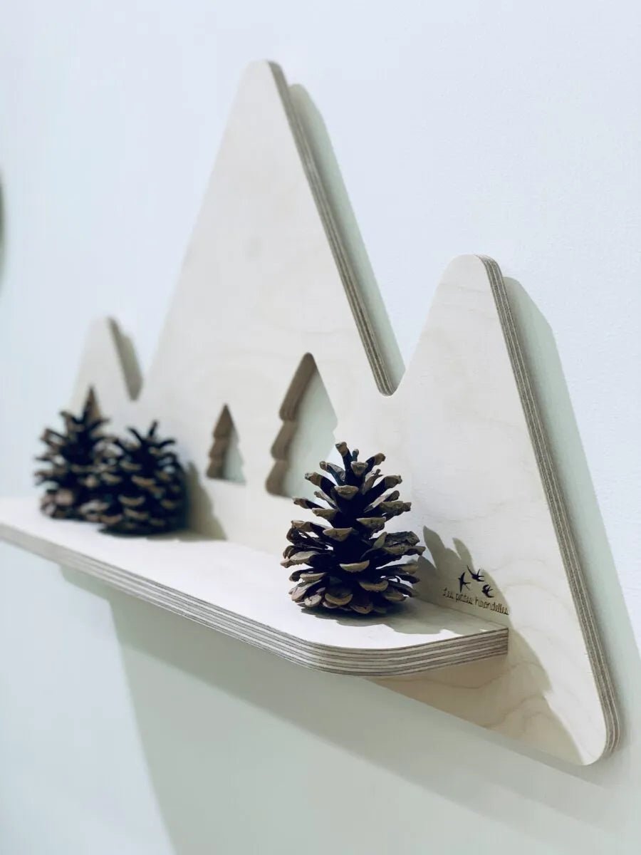ETAGERE CHAMBRE ENFANT MONTAGNE - Les petites hirondelles - Lili Margaret