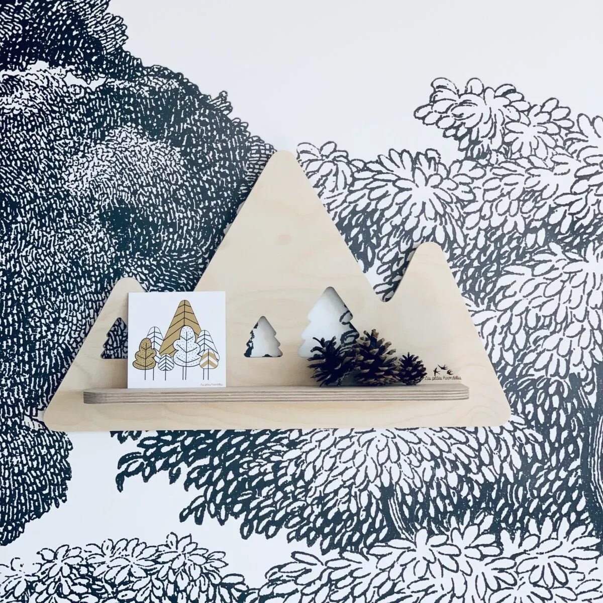 ETAGERE CHAMBRE ENFANT MONTAGNE - Les petites hirondelles - Lili Margaret