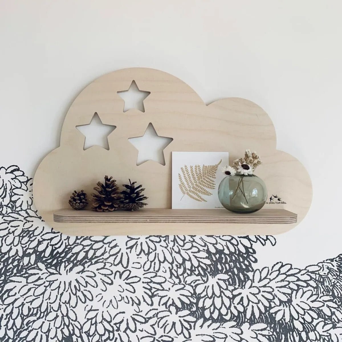 ETAGERE CHAMBRE ENFANT NUAGE ÉTOILÉ - Les petites hirondelles - Lili Margaret