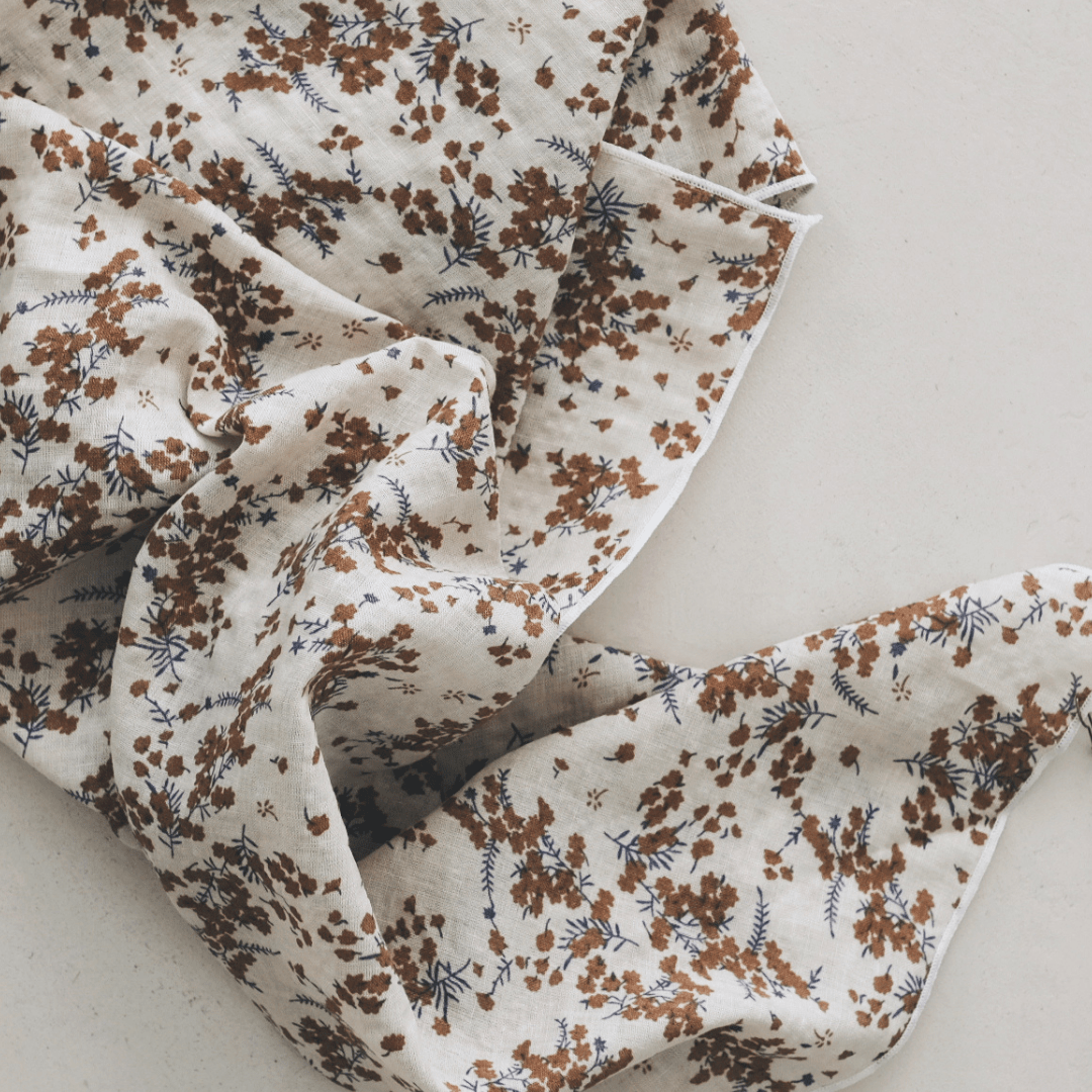 FOULARD ENFANT IMPRIMÉ FLEURI – Gentil Coquelicot - Lili Margaret