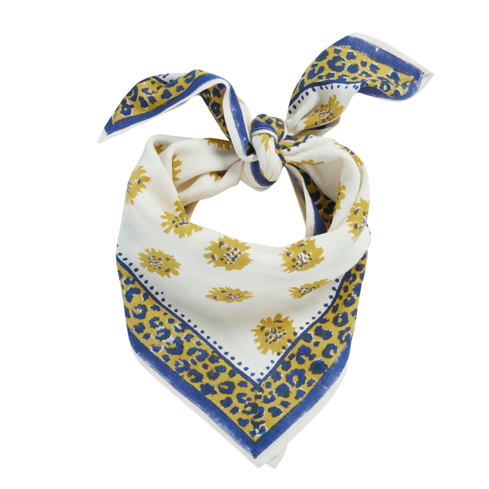 Foulard indien enfant Clarence écru - Bonheur du Jour Paris - Lili Margaret
