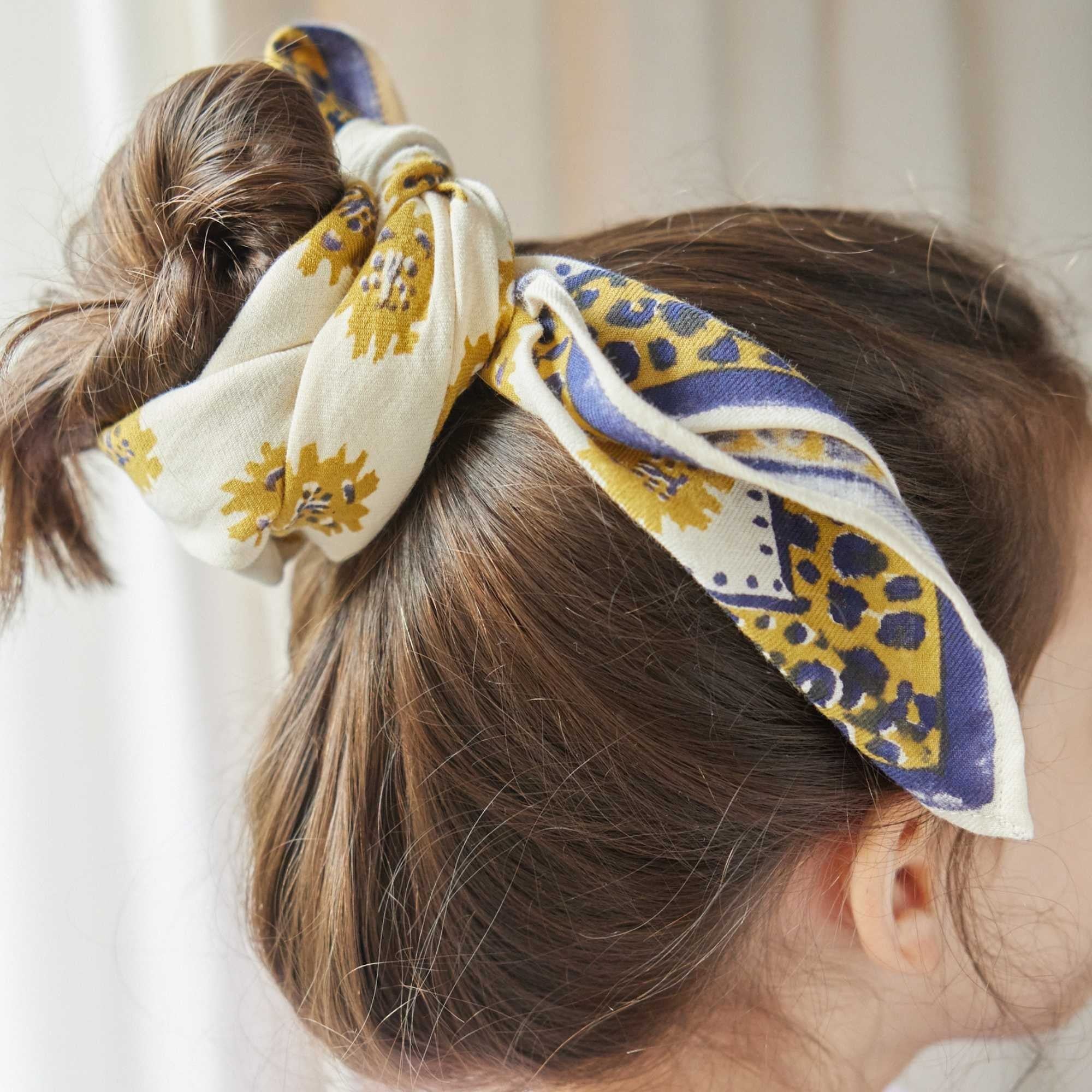 Foulard indien enfant Clarence écru - Bonheur du Jour Paris - Lili Margaret